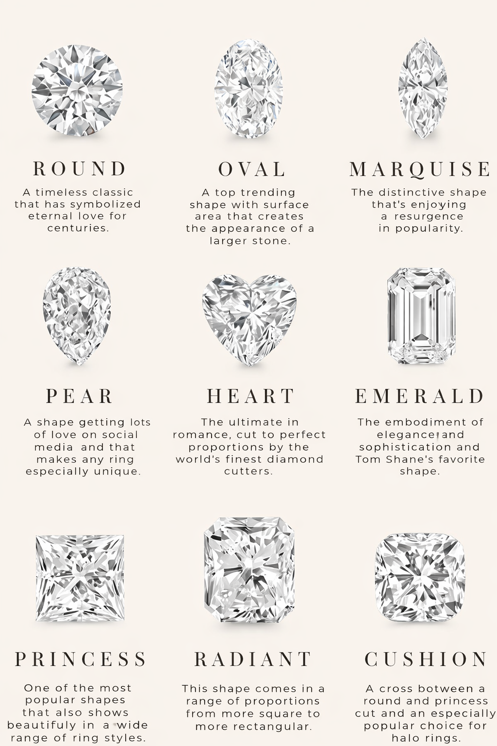 Hướng dẫn chọn hình dạng đá quý