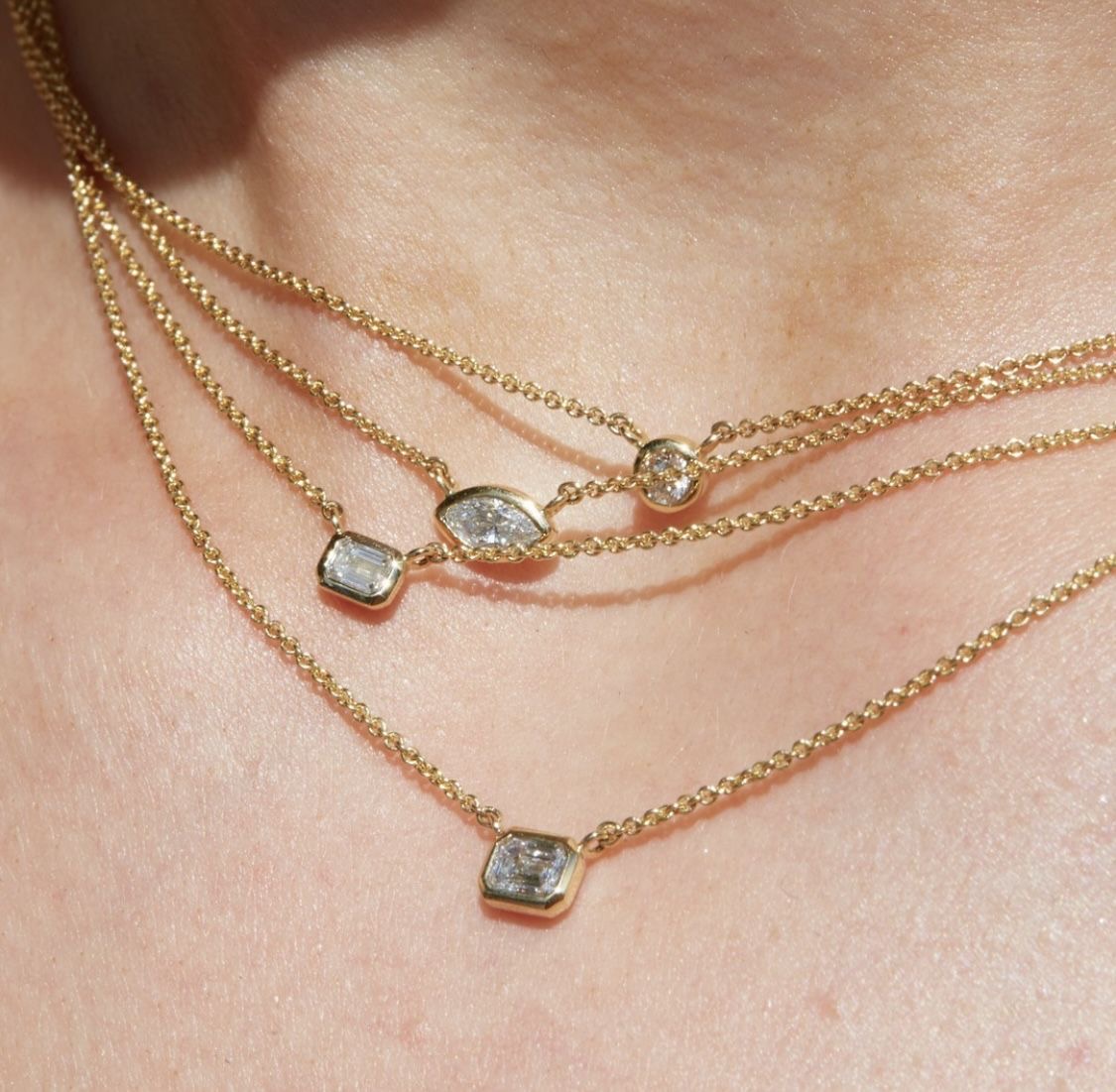 Minimalist One Stone Necklace